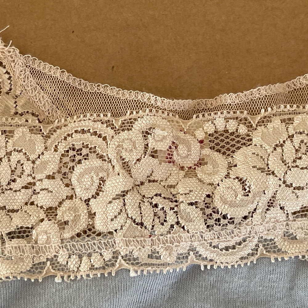 VINTAGE Hollister lace Cami Tank Top Strappy New rare cotton Y2K - Picture 3 of 8
